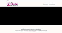 Desktop Screenshot of indesignconference.com