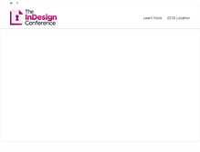 Tablet Screenshot of indesignconference.com